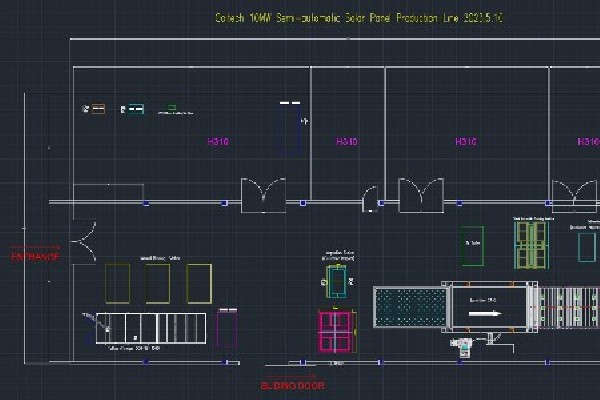 5-10MW Annual Semi-Auto Solar Panel Production Line